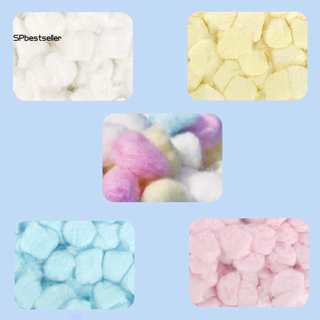 Bộ 100 Quả Bóng Cotton Mini Nhiều Màu Giúp Giữ Ấm Cho Chuột Hamster