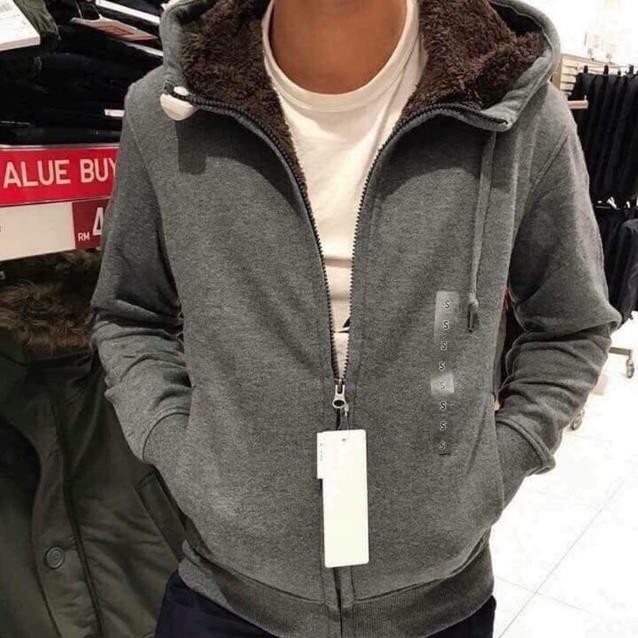 ÁO NỈ LÓT LÔNG CỪU UNIQLO CHÍNH HÃNG CÓ SẴN *