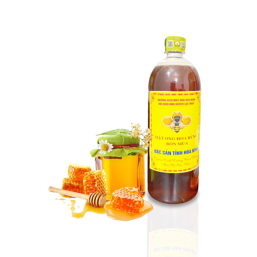 Mật Ong Hoa Rừng Nguyên Chất (Chứng Nhận Nhãn Hiệu Về Nguồn Gốc Chất Lượng) Đặc Sản Tỉnh Hòa Bình
