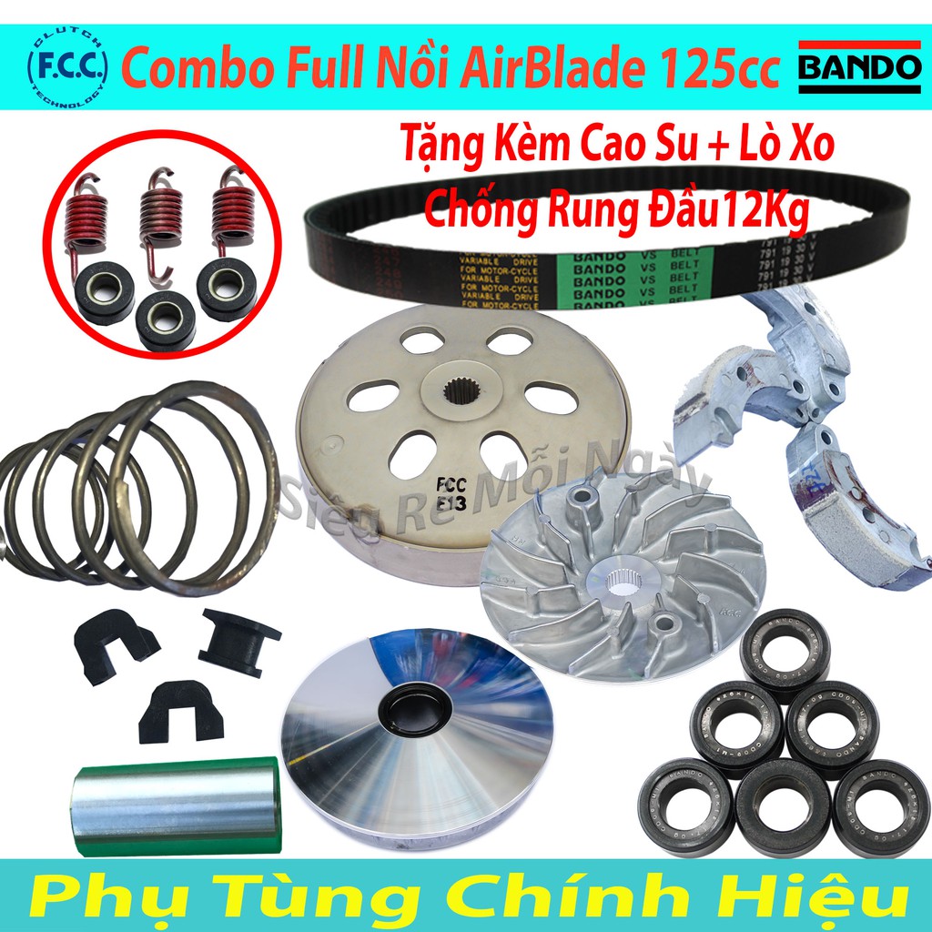 Combo Full Bộ Nồi Trước và Nồi Sau Honda Air Blade 125cc