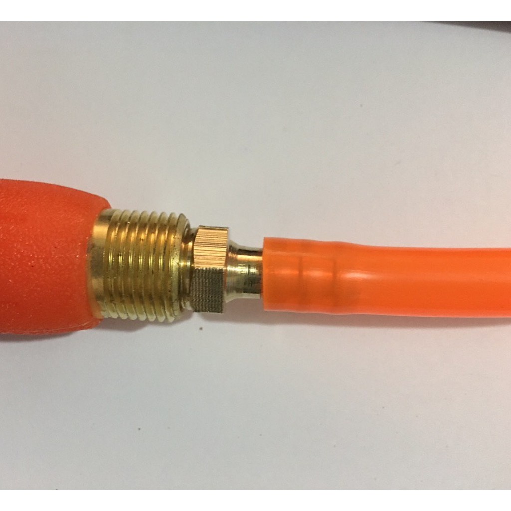 Nối co đuôi chuột ren ngoài 13, ra nối ống 8-10mm chất liệu đồng thau giá rẻ