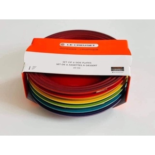 Set 6 đĩa le creuset cầu vồng 22 cm