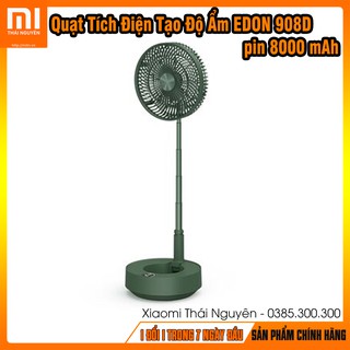 Quạt Tích Điện Tạo Độ Ẩm EDON 908D dung lượng pin 8000 mAh