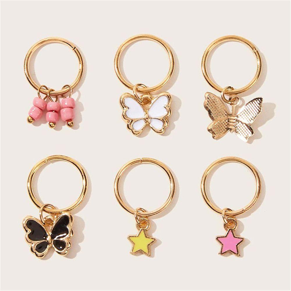 Set 6 Kẹp Tóc Hình Bướm Thời Trang