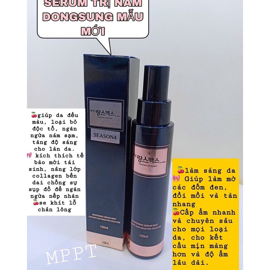 Serum mờ nám Dongsung Miskos Whitening Mist 100ml - Hàn Quốc BÔNG SHOP Serum mờ nám | BigBuy360 - bigbuy360.vn