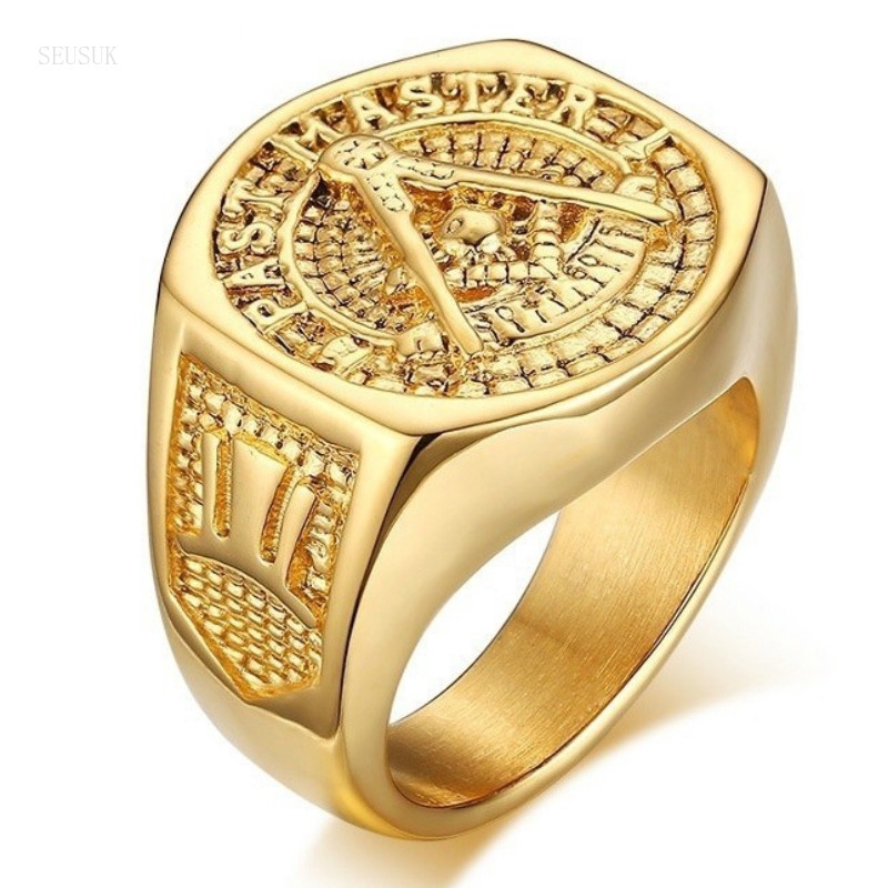 Nhẫn SEUSUK bằng thép titan kiểu dáng độc đáo