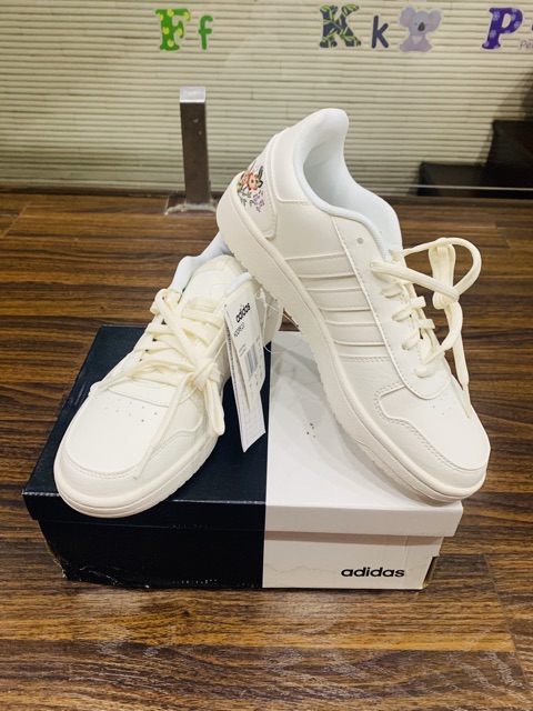 Giày adidas hoop 2.0 màu trắng authentic