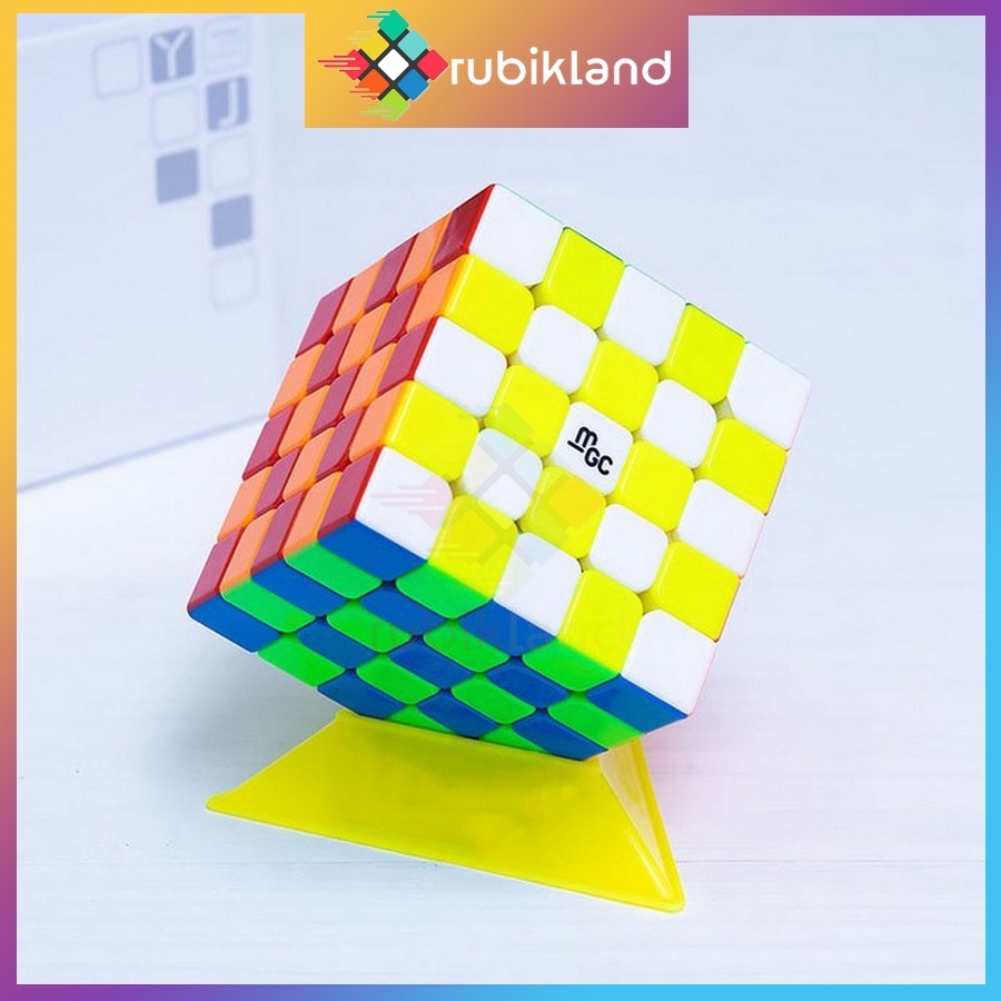 Rubik 5x5 YJ MGC 5x5 Có Nam Châm Stickerless Rubic Không Viền 5 Tầng Đồ Chơi Trí Tuệ Trẻ Em