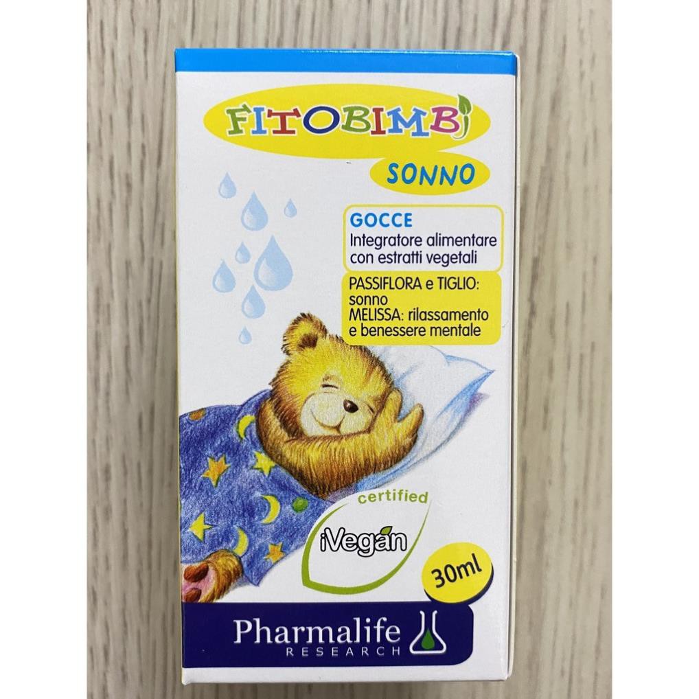 Fitobimbi Sonno - Thảo dược châu âu giúp bé ngủ ngon, dành cho trẻ khó ngủ, ngủ không sâu giấc - Ý