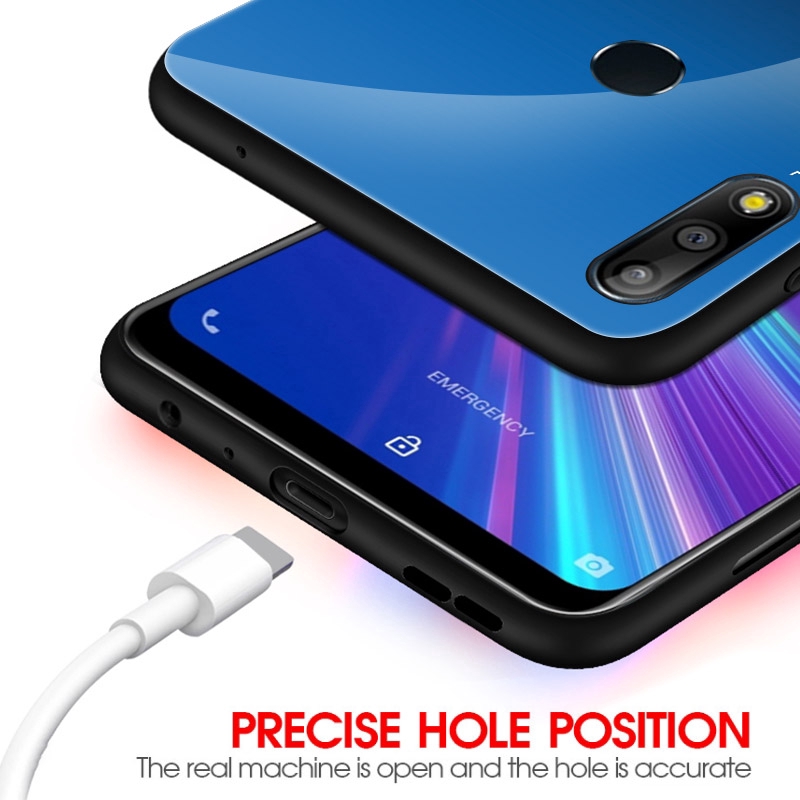 Ốp điện thoại kính cường lực màu Gradient cho Asus Zenfone Max Pro M2 ZB631KL ZB633KL M1 ZB602K ZB601KL