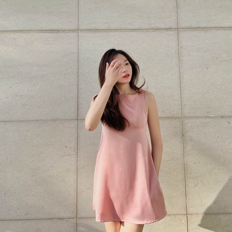 Váy Fabric Holic 2 dây hồng