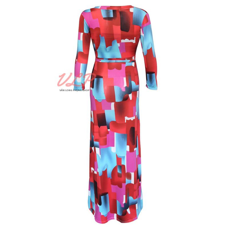 [THANH LÝ] Maxi phối màu sành điệu