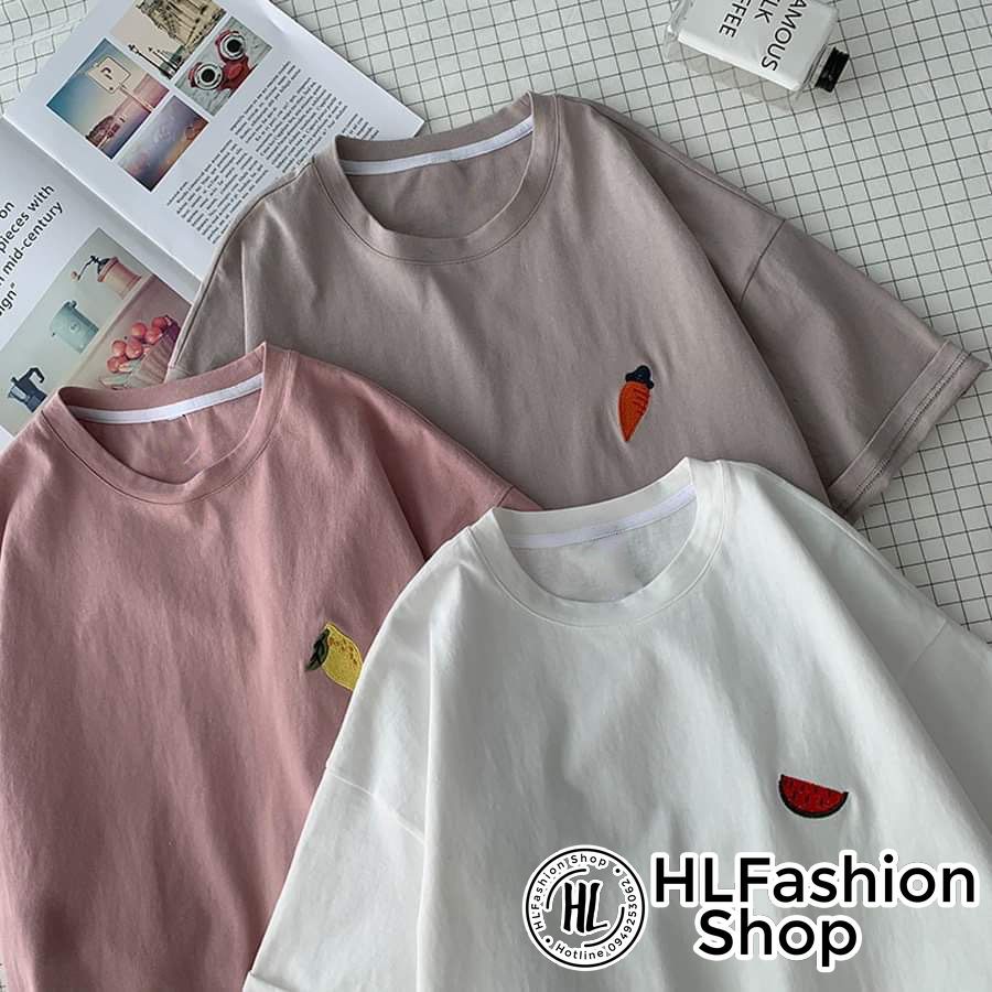 Áo thun tay lỡ form rộng BST Trái cây, áo phông HLFashion | BigBuy360 - bigbuy360.vn