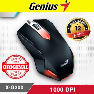 Chuột gaming Genius X-G200 chính hãng - Chuột chơi game Genius X-G200 led đỏ G90