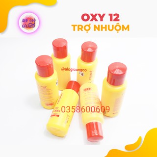 Trợ nhuộm oxy collagen mini 12 dung dịch hỗ trợ cho thuốc nhuộm tóc oxy 12%