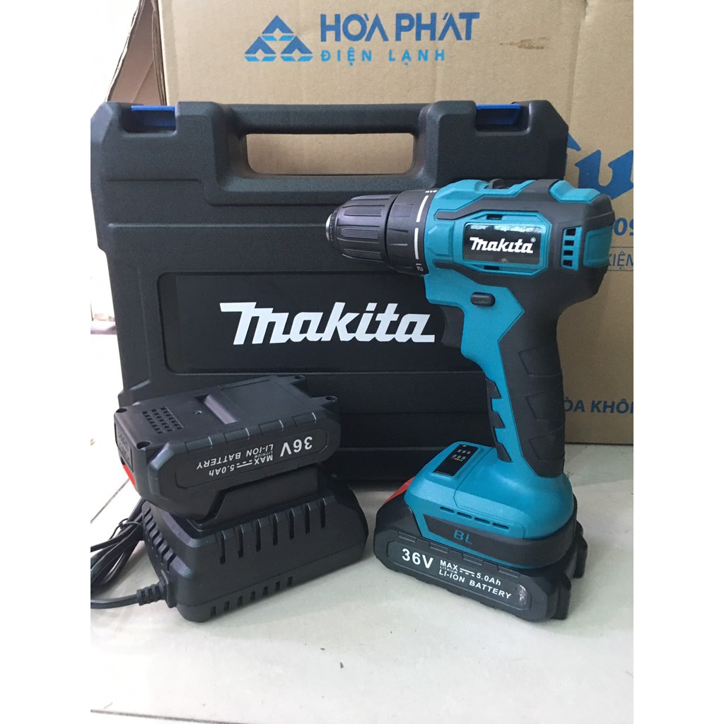 Pin  máy Khoan makita 36v, pin 5 cell, Ngàm 4 cm