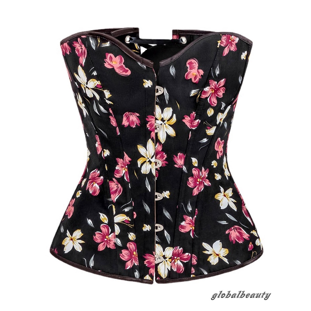 Áo corset không dây dạng ống cài khóa lưng in hoa thời trang định hình cơ thể gợi cảm cho nữ | BigBuy360 - bigbuy360.vn