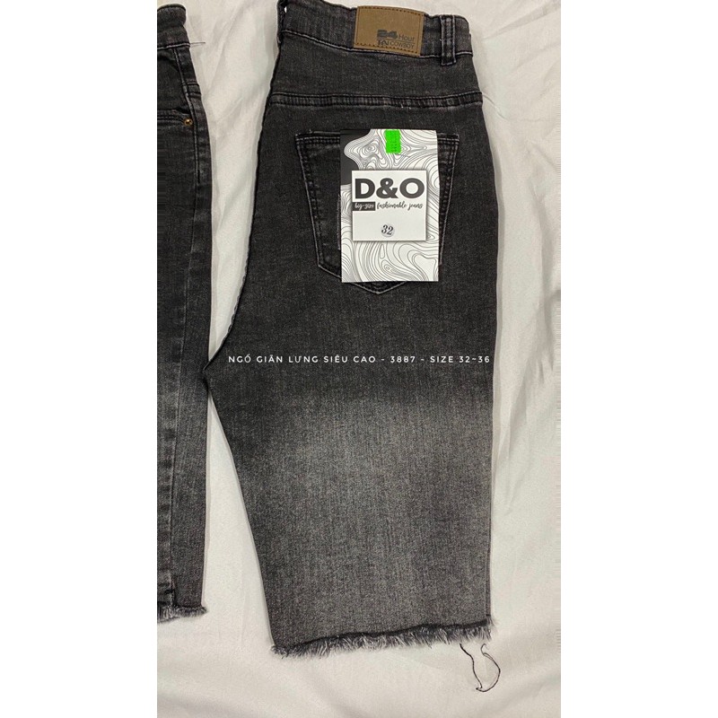 [60-95kg] Quần Ngố BIG SIZE- LƯNG CAO - PHOM EO CAO TRÊN RỐN - Quần Jeans Lửng CO GIÃN XÁM OMBRE TRƠN