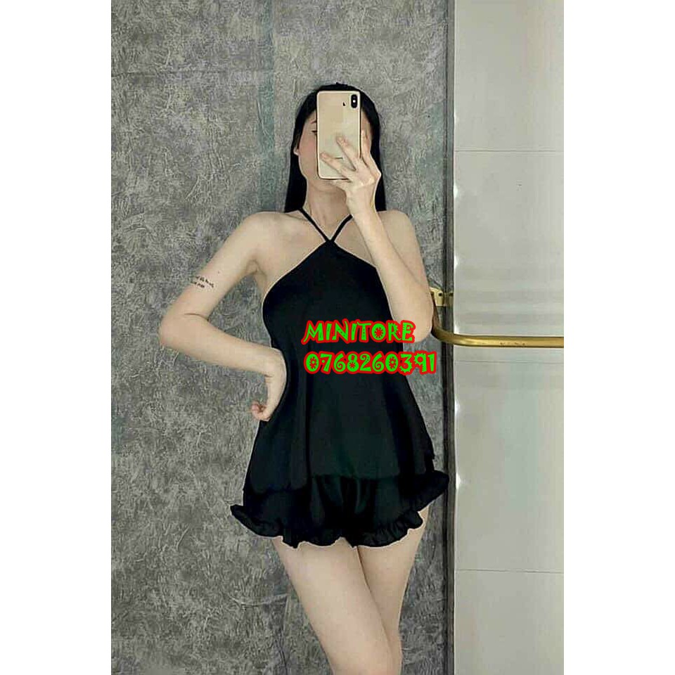[40KG-55KG] ĐỒ NGỦ YẾM SATIN SIÊU SEXY DÂY CHÉO KHÔNG MÚT, VẢI MỀM MỊN RẤT MÁT - HÀNG XƯỞNG NHÀ MAY ĐƯỜNG MAY KỸ