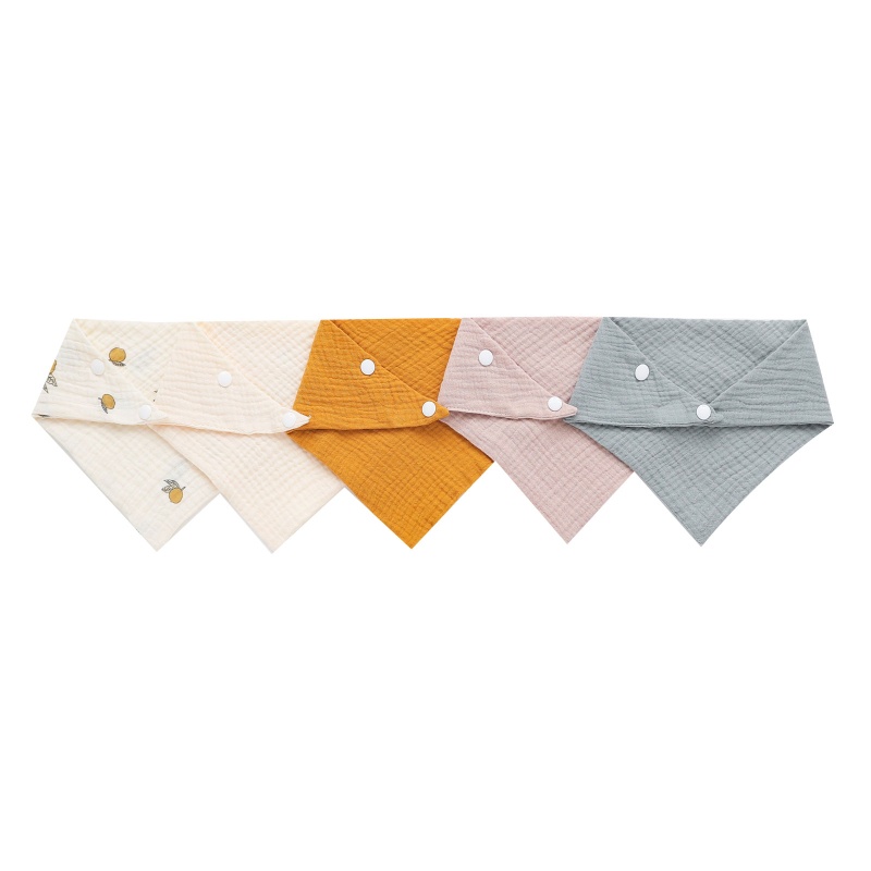 Set 5 Khăn Lau Đa Năng Tiện Dụng Bằng Chất Liệu Vải Cotton Mềm Mại Dành Cho Các Bé