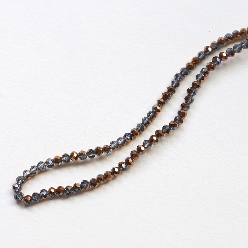 Sợi dây xỏ 120 hạt cườm pha lê nhiều màu 3.6mm làm trang sức