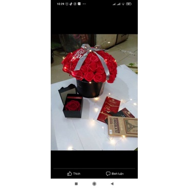 Hoa sáp lẵng trụ để bàn