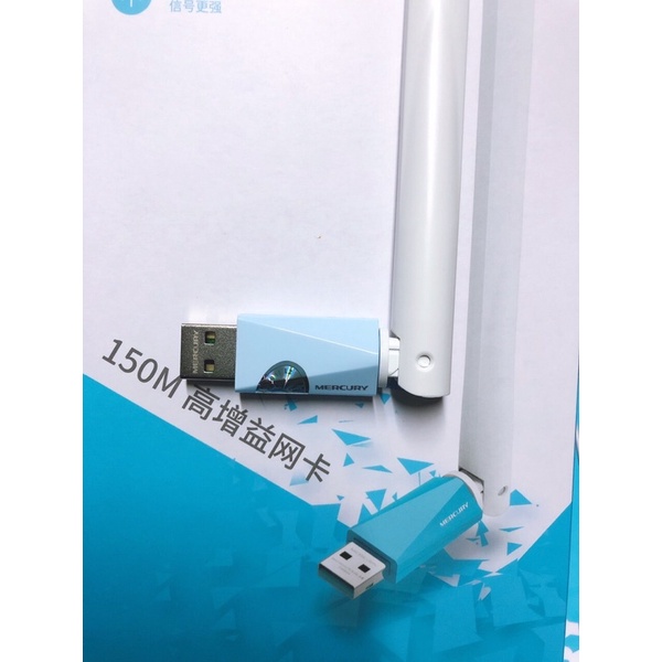 ( Hàng Hãng ) Usb Thu Wifi Mercury Có Râu Tốc Độ 150Mbps Dùng Cho Máy Tính Pc Laptop