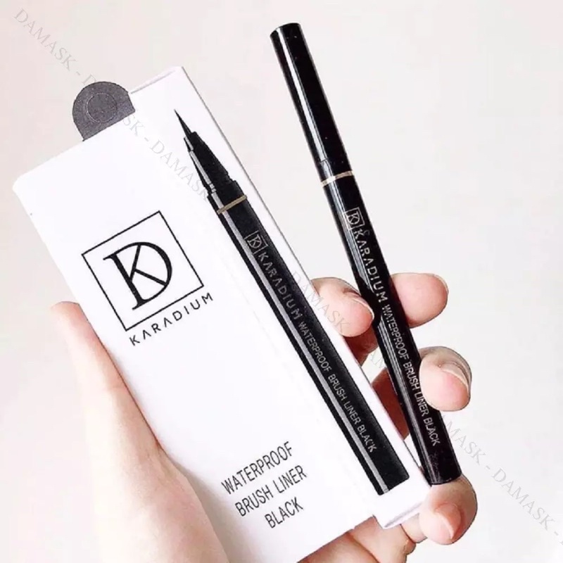 Kẻ Mắt Karadium - Hàn Quốc - Bút Dạ Kẻ Mắt Không Lem Karadium Vỏ Trắng Chính Hãng
