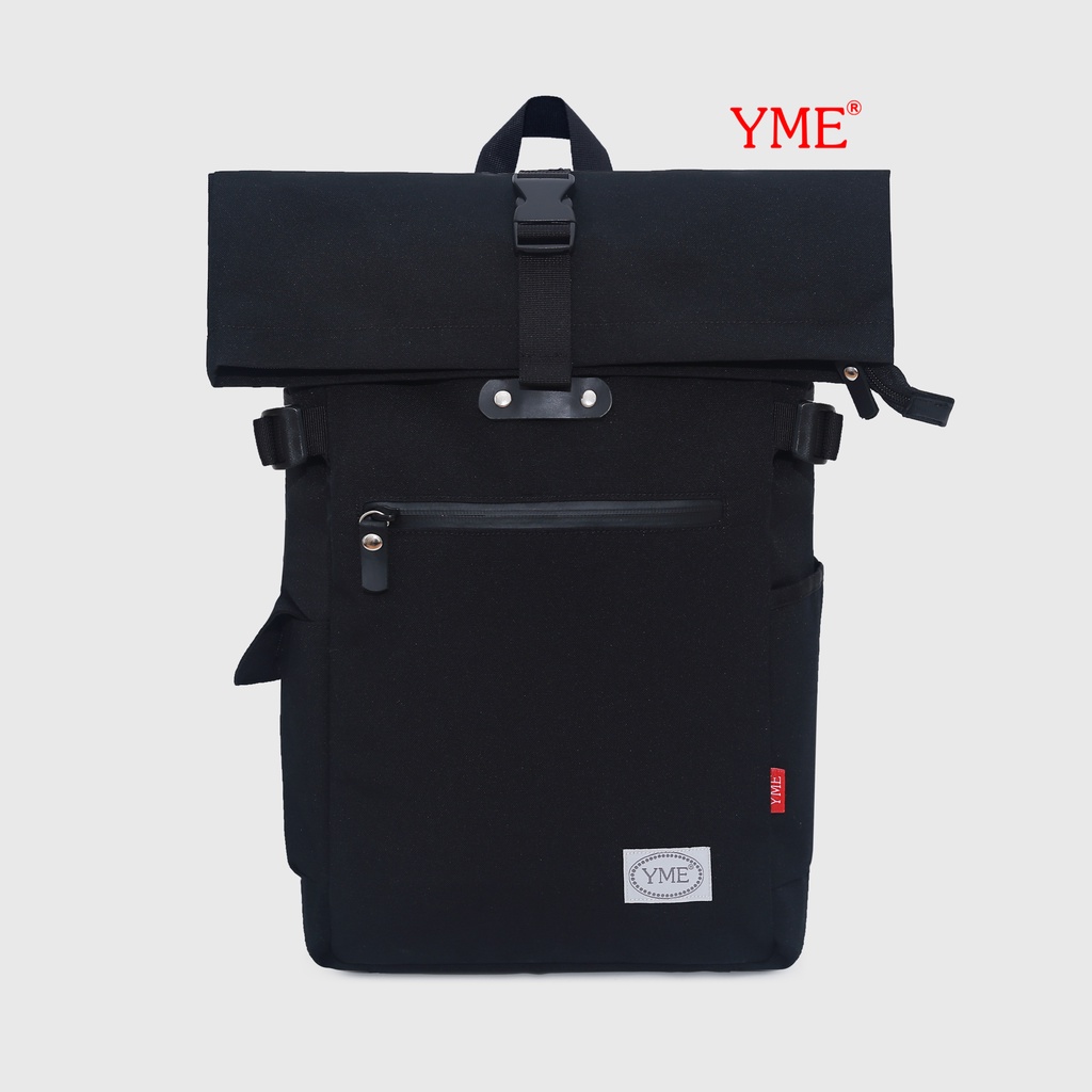 YBL09 Balo Nam Nữ YME đi học đi làm đeo êm nhẹ chất vải polyester canvas chống thấm