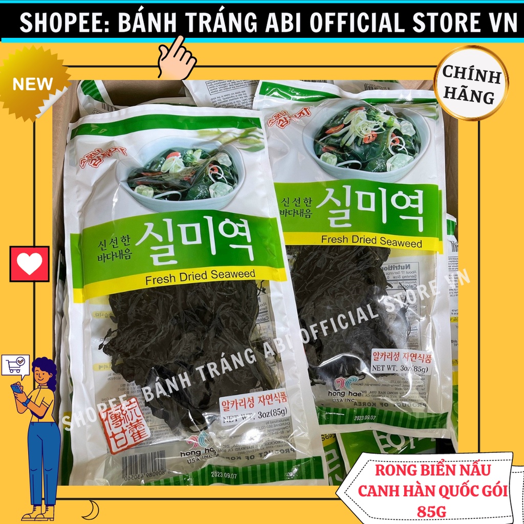 Rong biển tươi sấy khô dùng để nấu canh Chunghae chuẩn Hàn Quốc Gói Lớn 85g