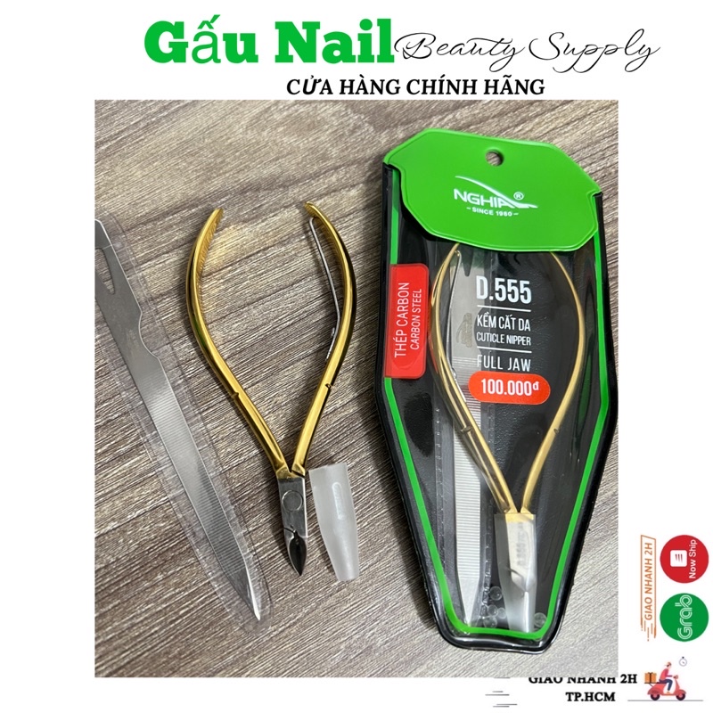 KỀM CẮT DA - KỀM NGHĨA CẮT DA CHUYÊN DỤNG MẠ VÀNG D555