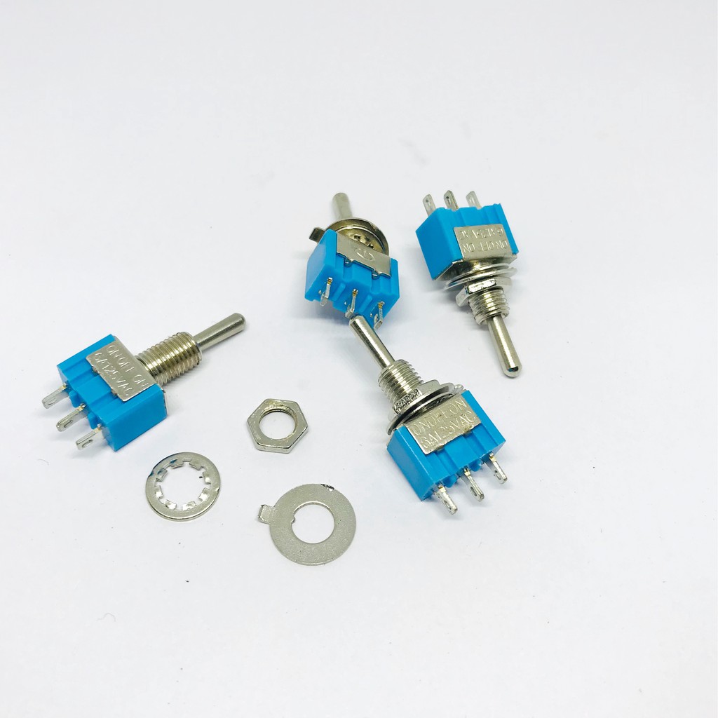 Bộ 4 cái công tắc gạt 3 chân mã MST-103 dạng ON OFF ON - LK0062
