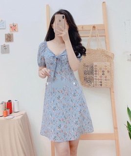 Bán sỉ váy hoa nơ ngực