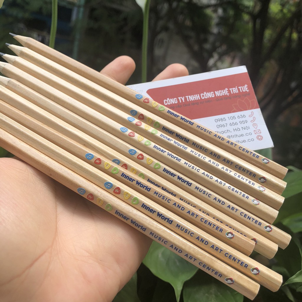 In Ấn Bút Chì Theo Yêu Cầu Tại Hà Nội - Đặt Bút Chì In Ấn Logo Nhiều Màu Theo Yêu Cầu.