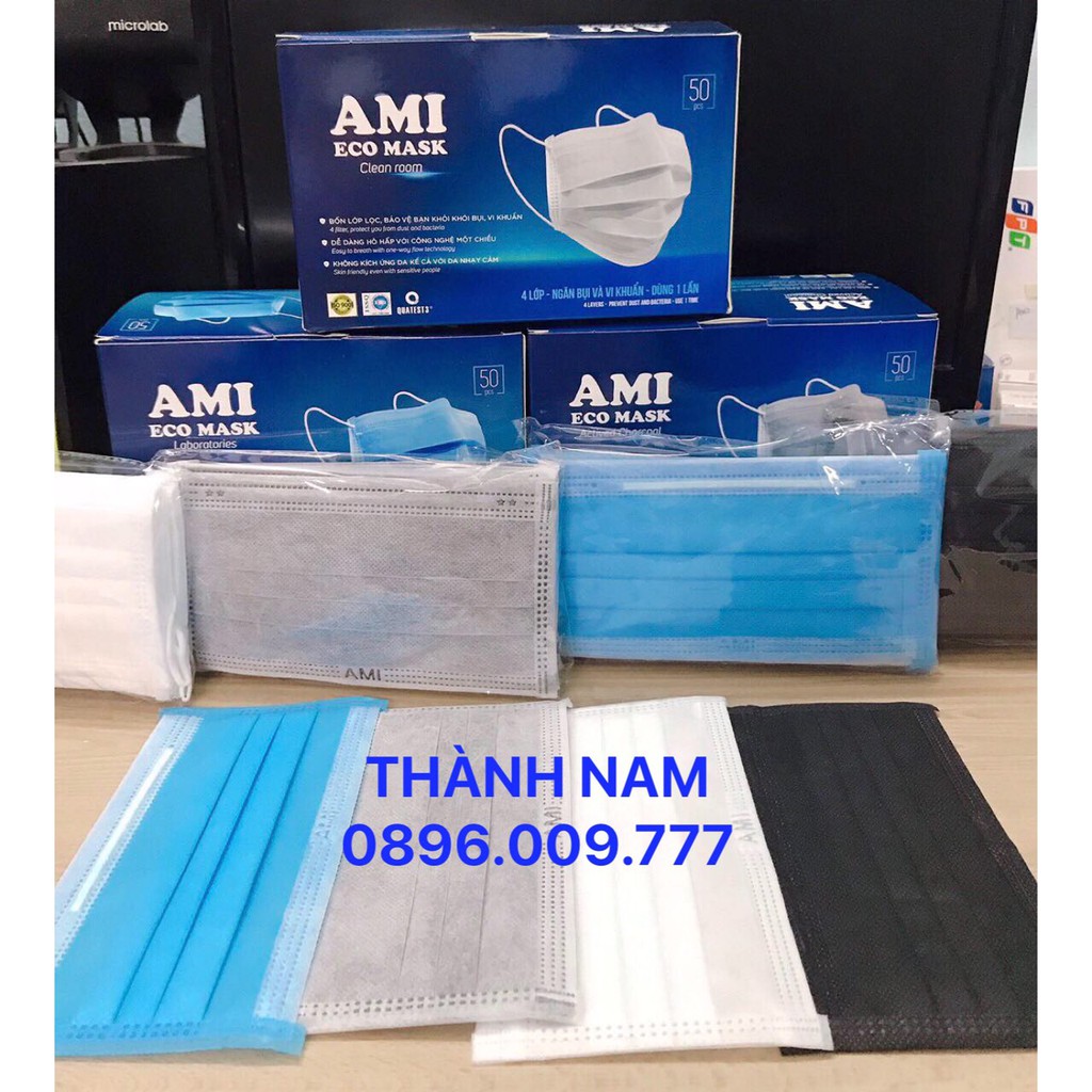 💥GIÁ HỦY DIỆT 💥 Hộp khẩu trang Ami đủ 4 màu chuẩn hãng