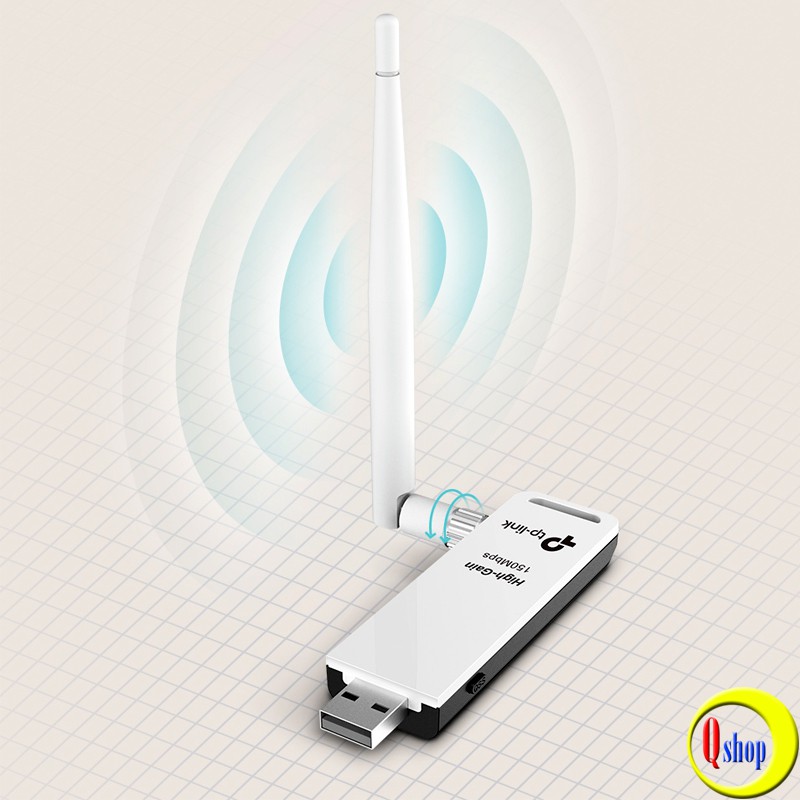 Bộ thu sóng wifi cổng USB TP-Link 722N chuẩn N tốc độ 150Mbps