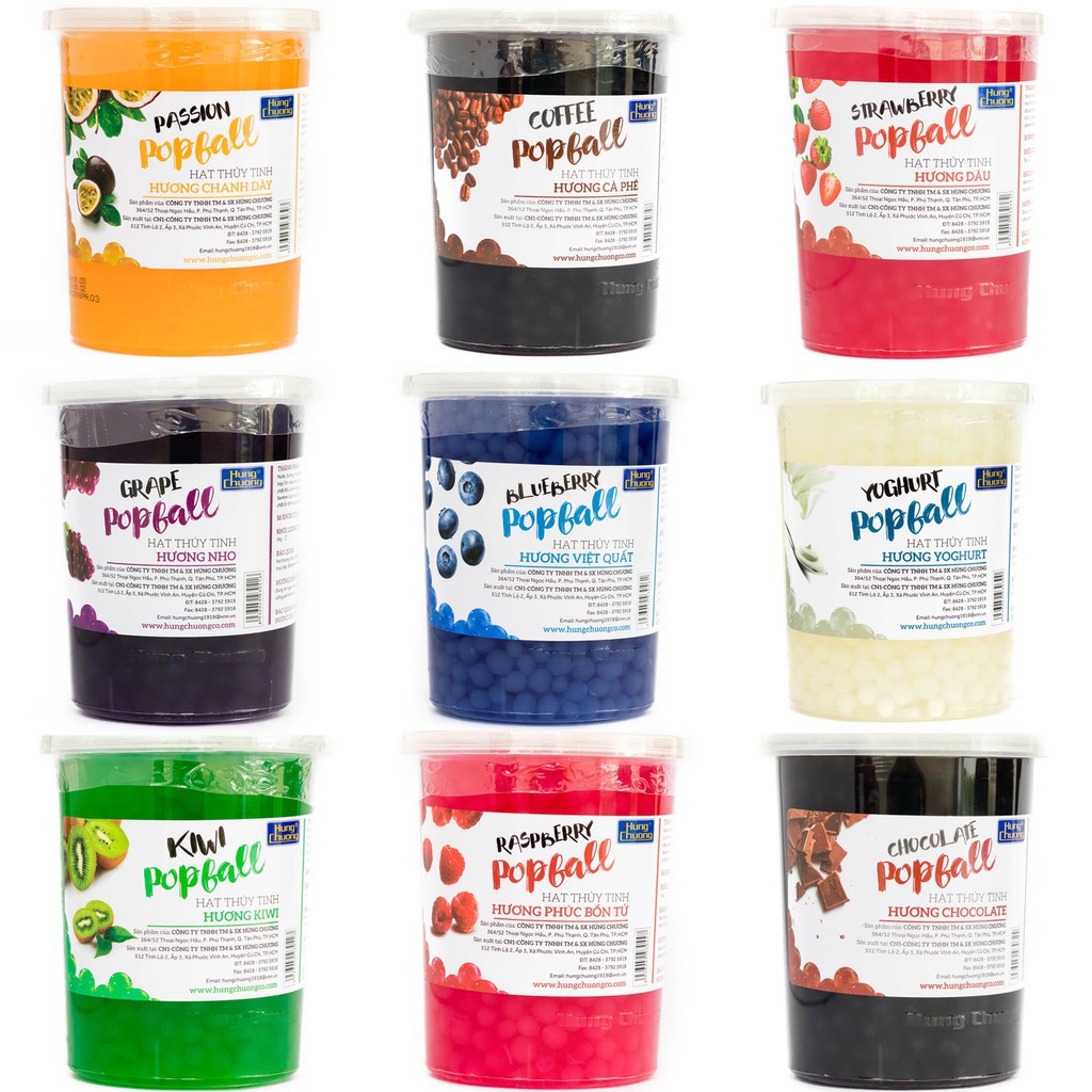 Thạch thủy tinh Hùng Chương hộp 1kg