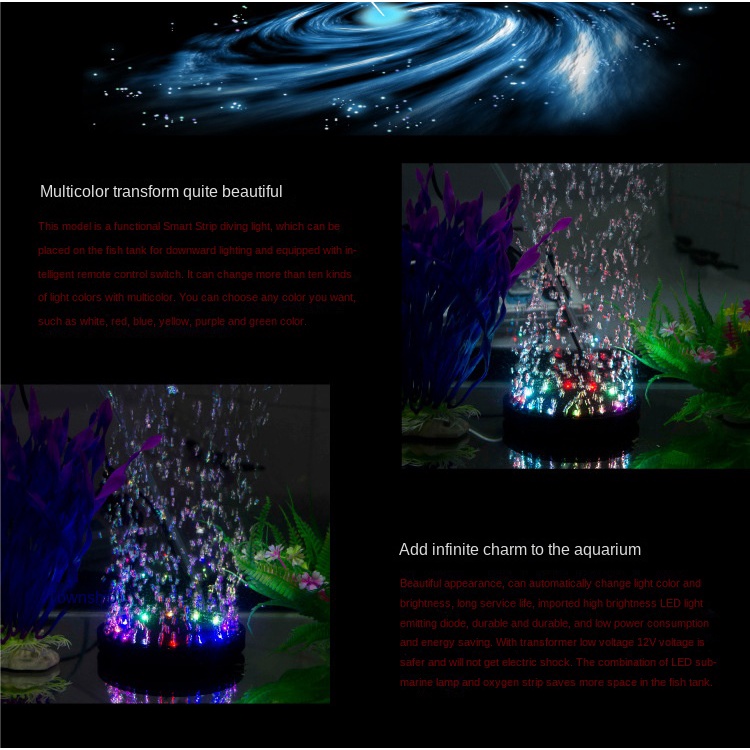 Đèn LED hồ cá đèn led bể cá Nhiều Màu Sắc Gắn Trang Trí Bể Cá