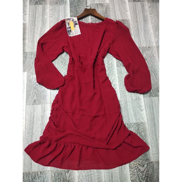 đầm body đỏ