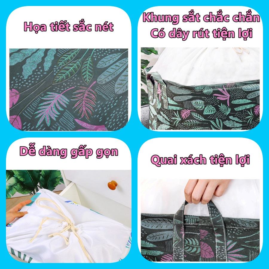 Túi đựng đồ size lớn - Giỏ đựng quần áo chăn màn tiện lợi