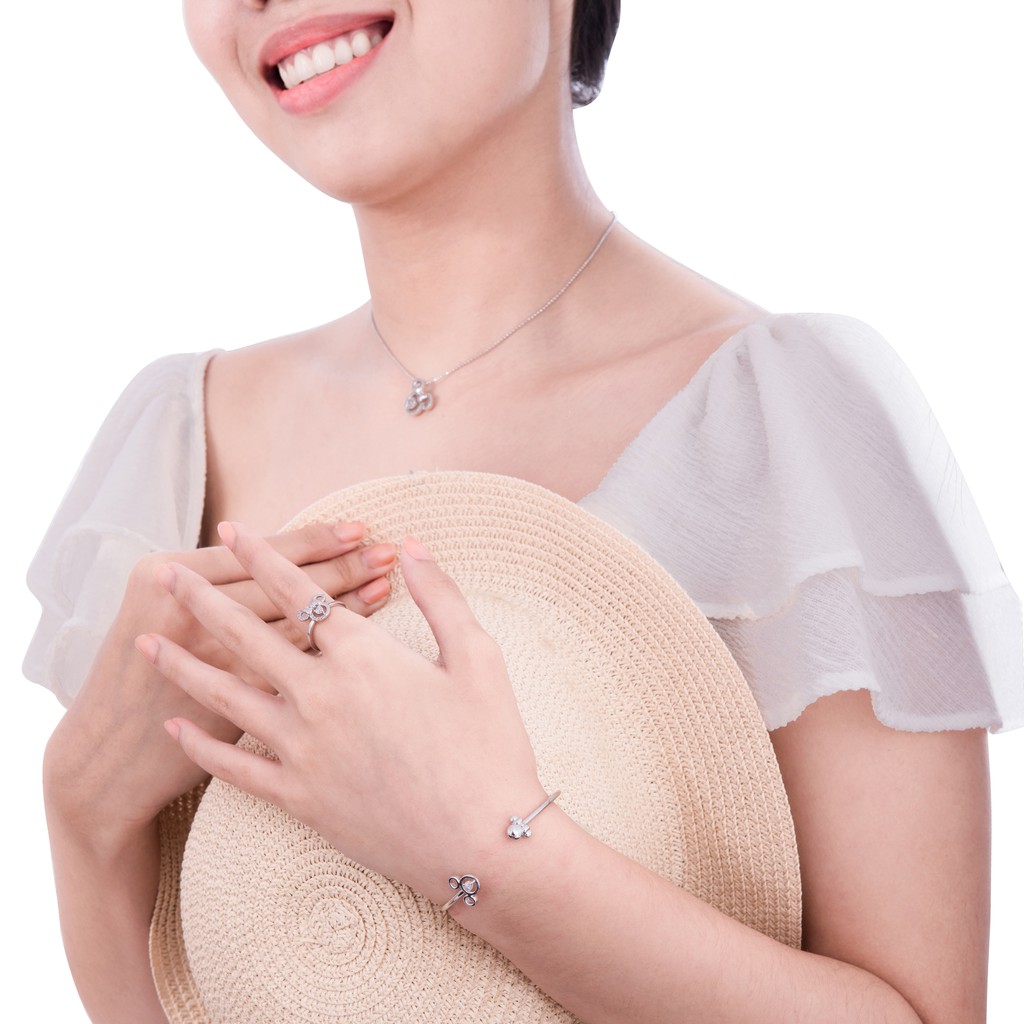 Nhẫn Bạc đính đá ECZ PNJSilver XMXMW000013