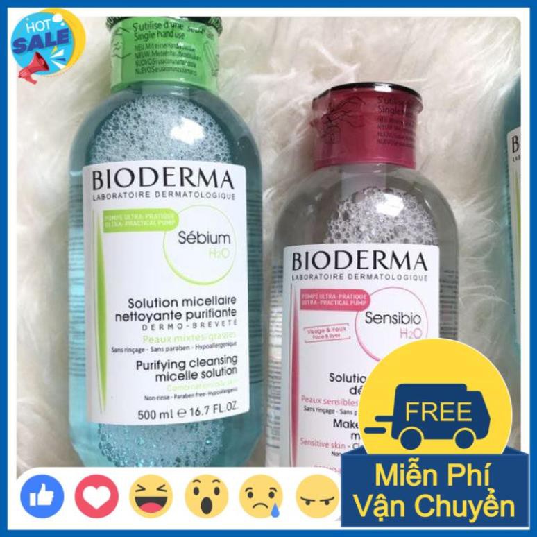 🎁 𝐒𝐚𝐥𝐞 𝟓𝟎%🎁 Nước Tẩy Trang 500ml ⚡️𝑪𝒉𝒖𝒂̂̉𝒏 𝑪𝒉𝒊́𝒏𝒉 𝑯𝒂̃𝒏𝒈 ⚡️ Hàng Nội Địa Pháp Có Nút Nhấn | BigBuy360 - bigbuy360.vn