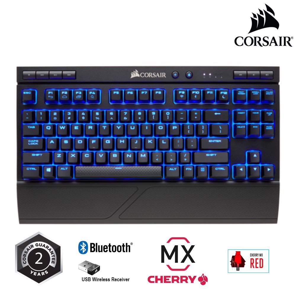 Bàn phím cơ CORSAIR K63 Wireless Mx Red CH-9145030-NA