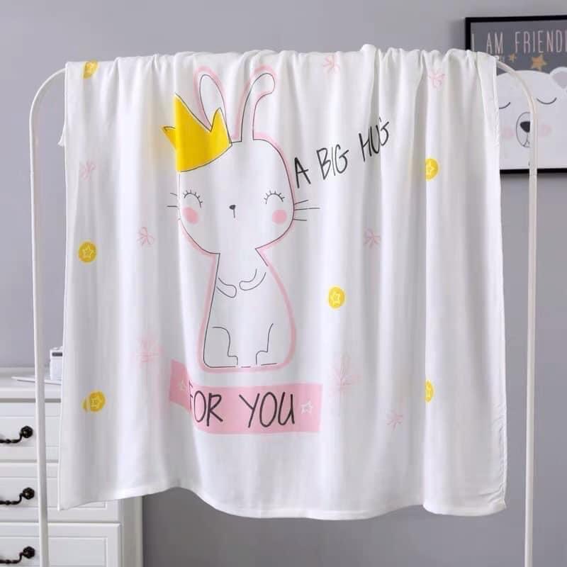 Khăn Aden Lụa Cao Cấp In Hình Con Vật 1.1mx1x2m