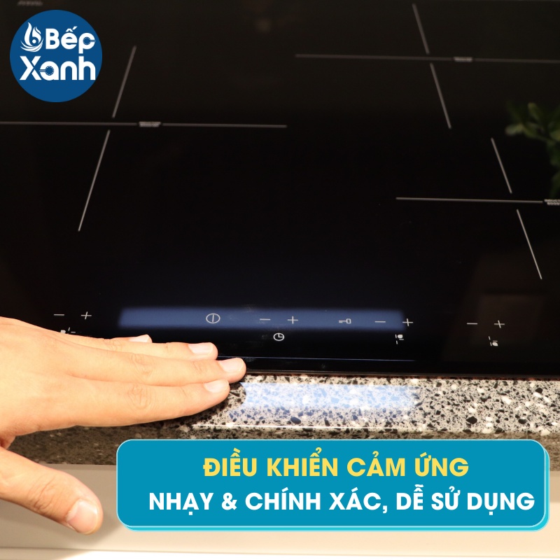 Bếp từ 3 vùng nấu Malloca MI 593 BN - Xuất xứ Châu Âu