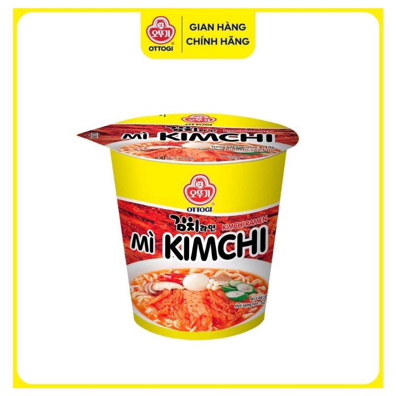 Mì ly kim chi ottogi 62g
