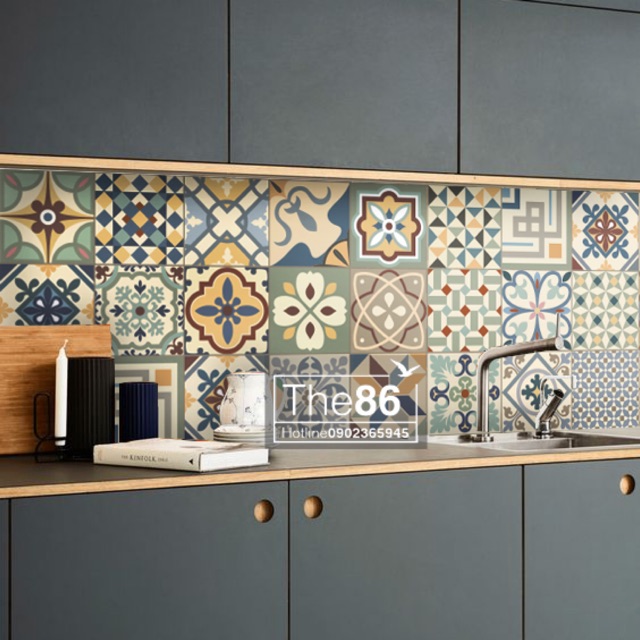 Decal gạch bông độ bền cao