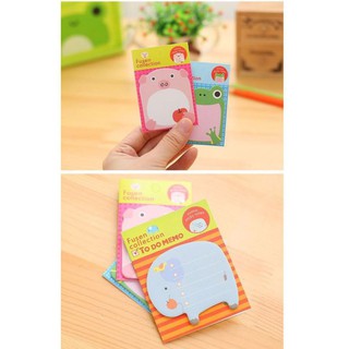 Giấy note hình thú ghi chú kute