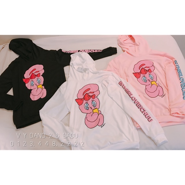 Áo hoodie thỏ Chuu