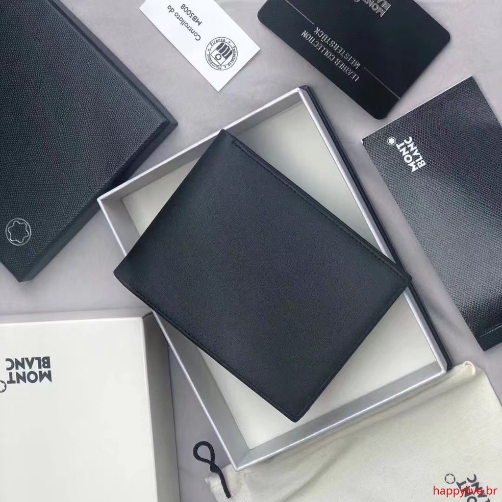 Ví Da Bò Montblanc Thời Trang Mới 2022 Trọng Lượng Nhẹ Chống Thấm Nước Đựng Tiền Xu Cho Nam